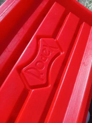 Nevera Grande Vintage Roja y Blanca