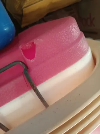 Nevera Grande Vintage Roja y Blanca