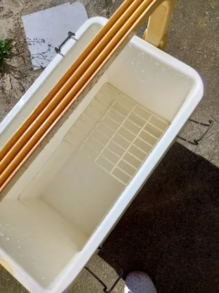 Nevera Grande Vintage Roja y Blanca