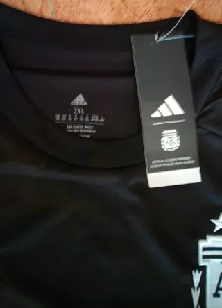 Camiseta Entrenamiento Argentina Adidas Negra