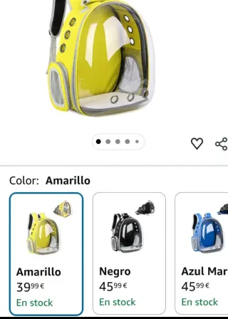 Mochila Transportín Mascotas Astronauta. NUEVA