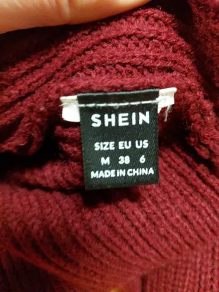 Jersey rojo de punto granate