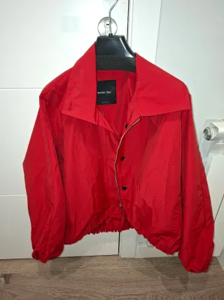 Chaqueta Bomber Roja Massimo Dutti Talla S