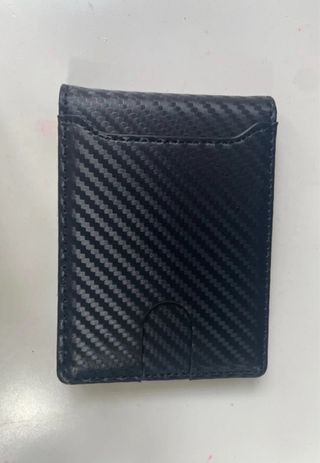 Portafoglio in carbonio nero