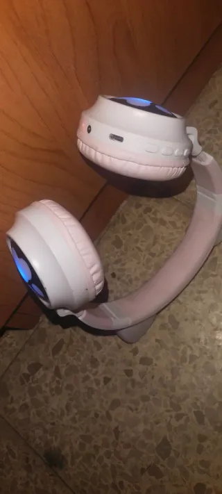 Cascos Bluetooth Orejas Gato Rosas