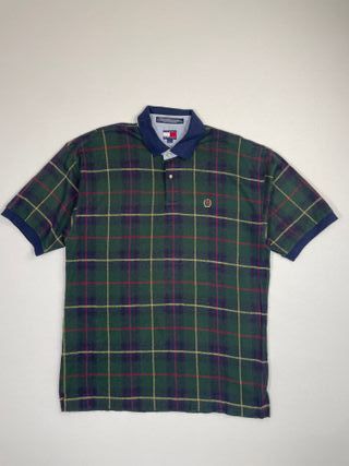 Camisa Polo Tommy Hilfiger Cuadros Verde