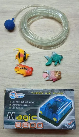 Bomba de aire para acuario TWIN Magic 8800