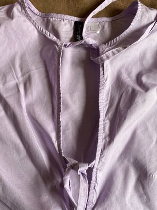 Blusa algodon lila M Divided