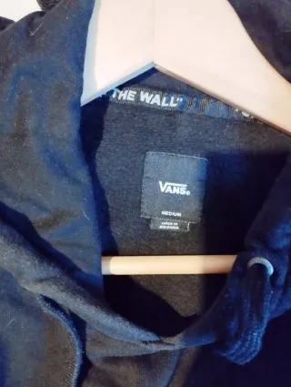 Sudadera Vans Negra con Logo Off The Wall