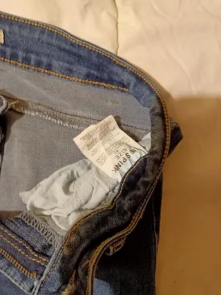 Pantalón vaquero elástico azul