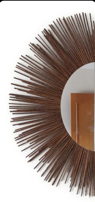 Espejo Sol Marrón Oscuro XXL