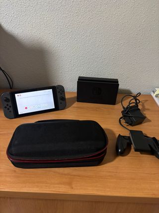 Nintendo Switch Negra Gris + Accesorios