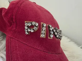 Cappello Pinko Donna Rosso  Bordeaux  con strass