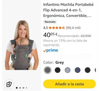 Mochila porteo Portabebé Infantino
