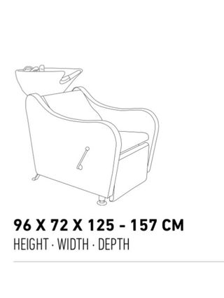 Lavacabezas Nashira Negro - PRECIO NEGOCIABLE