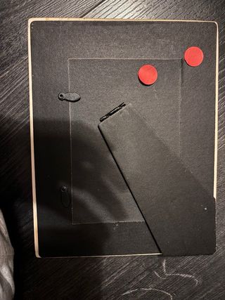 Jarrón y marco de cerámica a juego