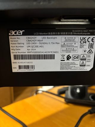 Monitor Acer 23,8”