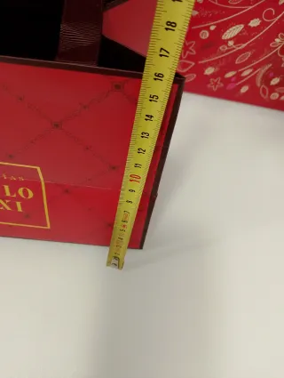 Lote de 3 Bolsas de Papel de Regalo Rojas