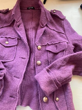 Giacca EXYN 100% Lana Vergine Viola S