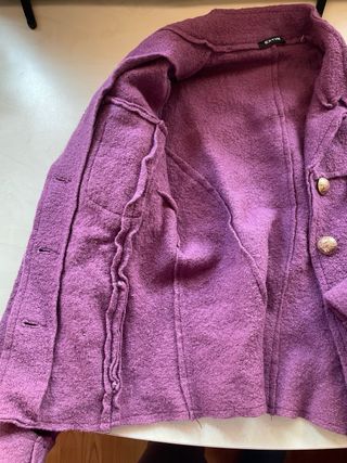 Giacca EXYN 100% Lana Vergine Viola S