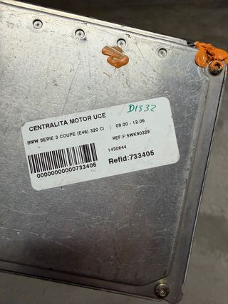 Centralita Siemens BMW E46 con inmo anulado