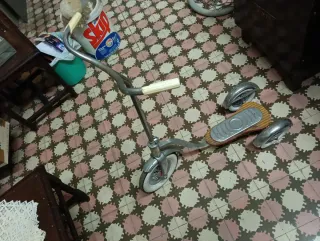 Triciclo antiguo latón años 70