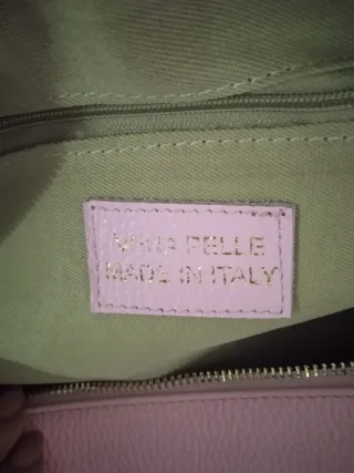 Borsa donna pelle rosa bauletto