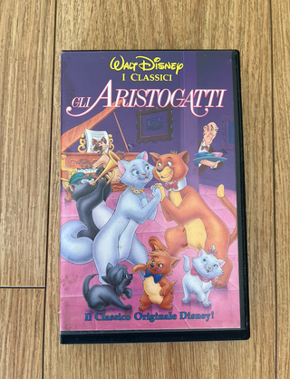 film pelicula VHS Gli Aristogatti Los Aristogatos