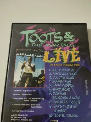Toots & The Maytals Live DVD