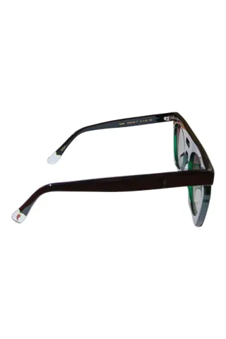 Occhiali da sole Smorfia unisex verde e nero