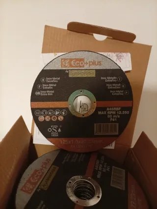 50 Discos Corte Inox hierro 125x1.0