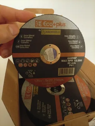 50 Discos Corte Inox hierro 125x1.0