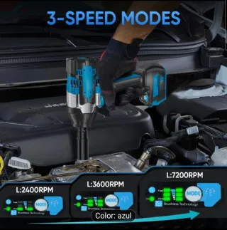 Llave de impacto inalámbrica 21V