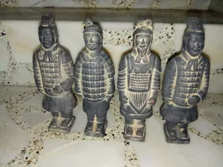 Lote 4 Guerreros Chinos Terracota