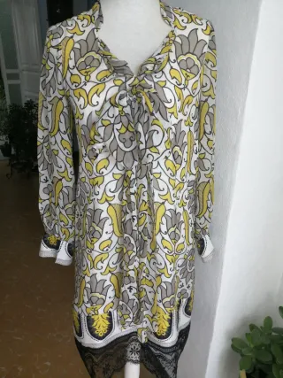 Vestido gasa estampado Hoss Intropia