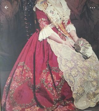 Traje Fallera Pintado a Mano Talla 38