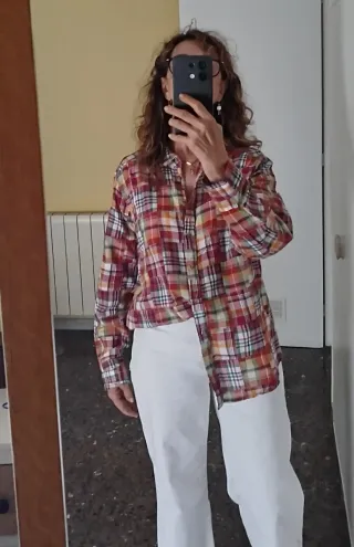 Camisa cuadros multicolor Springfield T-M