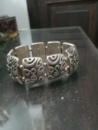 Pulsera Plata 925 Elástica Diseño