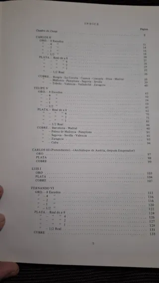 Libro Numismática Monedas Españolas 1665-1868