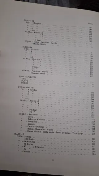 Libro Numismática Monedas Españolas 1665-1868