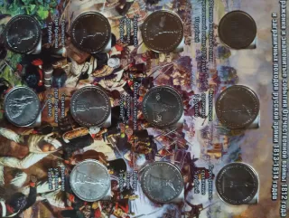Monedas Conmemorativas Guerra 1812 Rusia
