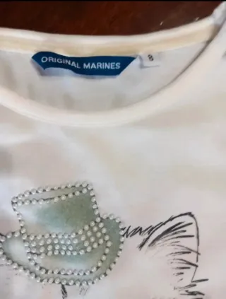 Tshirt Original Marines manica lunga gatto