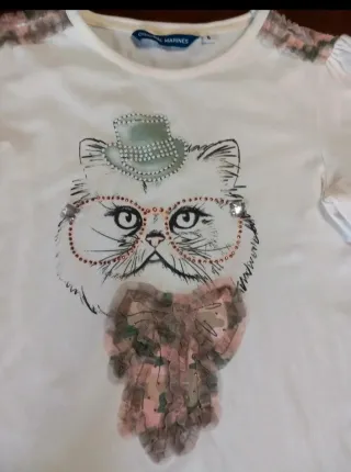 Tshirt Original Marines manica lunga gatto