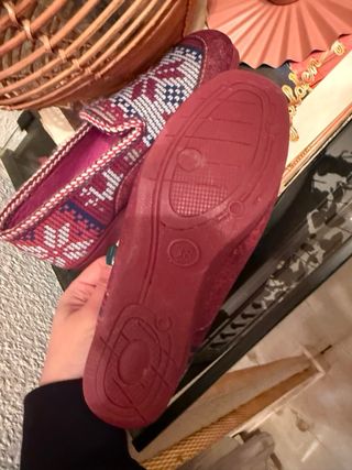 Zapatillas de estar en casa estampadas mujer