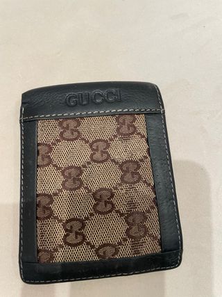 Billetera Gucci Negra y Marrón
