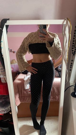 Mallas lunares negras y blancas