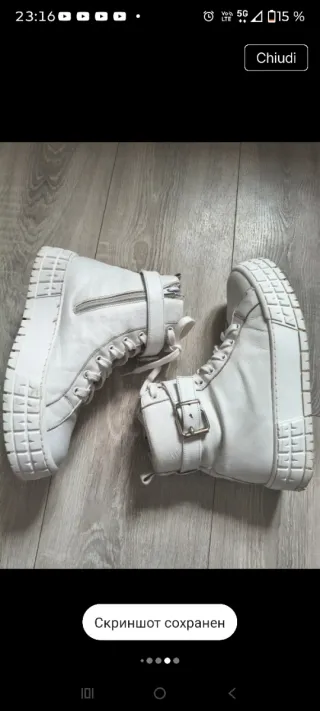 Scarpe alte in pelle