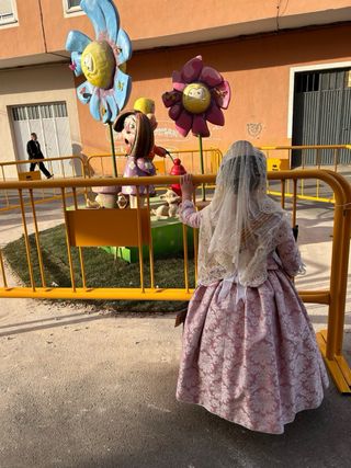 Traje Fallera Niña Rosa 5-10 años