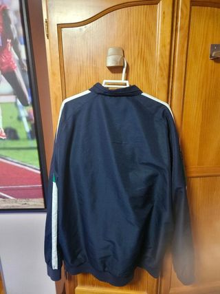 Chaqueta Kappa Track Azul y Blanca