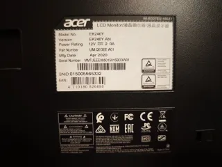 Monitor Acer 24 Negro